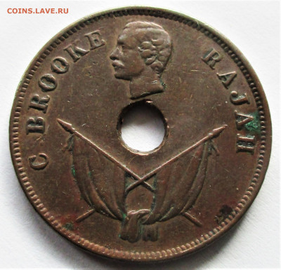 САРАВАК 1 цент 1893. Предпродажная. - 010.JPG