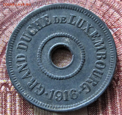 ЛЮКСЕМБУРГ 5 сантимов 1854 + 25 сантимов 1916. ЦИНК. Оценка. - 024.JPG