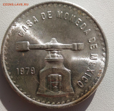 Мексика 1 онза инвестиционная монета 1979 - Мексика унцовка 1979
