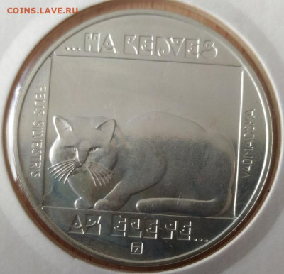 Кошки на монетах - Венгрия 200 форинтов дикая кошка реверс 1985