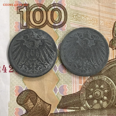 Германия 10 пфеннигов 1919 и 1920 года. До 22:00 07.01.20 - 13D73CAA-9B1E-4E65-871F-777DDA31D45C
