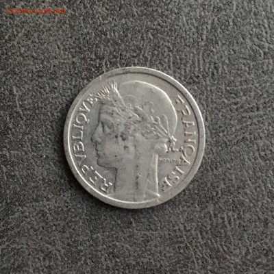 Франция 1 франк 1945 года. До 22:00 07.01.20 - DACCCC37-14DF-437A-B337-74664F00C01A