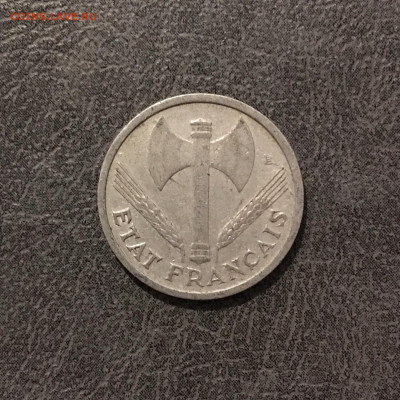 Франция 1 франк 1943 года. До 22:00 07.01.20 - 5F00BB44-889C-4A26-8408-B2281307BF57
