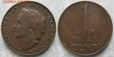 Нидерланды 1 цент 1948 до 08-01-20 в 22:00 - Нидерланды 1 цент 1948    8395
