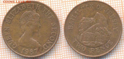 Джерси 2 пенса 1987 г., до 07.01.2020 г. 22.00 по Москве - Джерси 2 пенса 1987  6735
