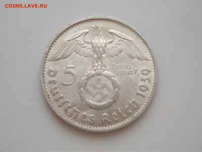 3 РЕЙХ, 5 RM 1939 "B", Гинденбург, до 08.01 - 1939.1.JPG