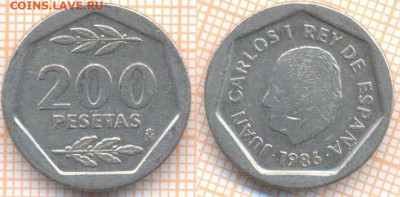 Испания 200 песет 1986 г., до 07.01.2020 г. 22.00 по Москве - Испания 200 песет 1986  6767