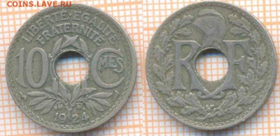 Франция 10 сантимов 1924 г. , до  07.01.2020 г. 22.00 по Мос - Франция 10 сантимов 1924  6787