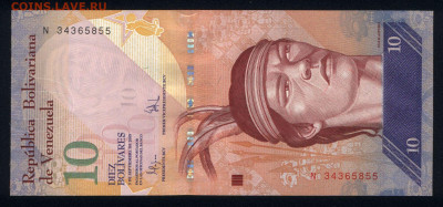 Венесуэла 10 боливаров 2009 unc 09.01.20. 22:00 мск - 2