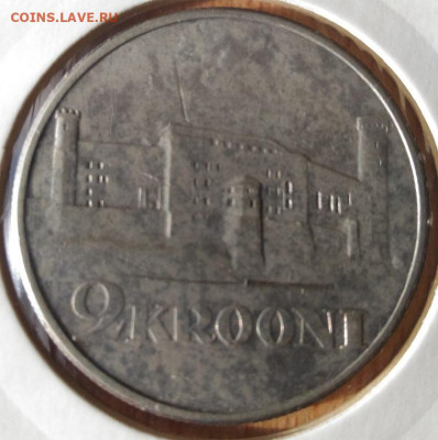 Эстония 2 кроны замок Тоомпеа 1930 - Эстония 2 кроны 1930 реверс