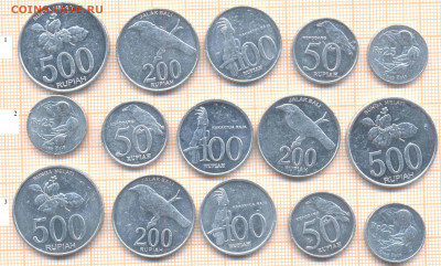 Индонезия 5 монет , фикс 1 набор - 40 руб - Индонезия 5