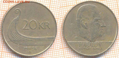 Норвегия 20 крон 1996 г., до 09.01.2020 г. 22.00 по Москве - Норвегия 20 крон 1996  6824