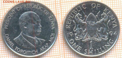 Кения 1 шиллинг 1994 г., до 09.01.2020 г. 22.00 по Москве - Кения 1 шиллинг 1994  6840