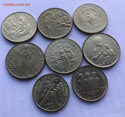10 монет Ватикана UNC до 22.00 МСК 08.01.20 - 5240E320-5DFE-4C43-B97B-29904D33D775