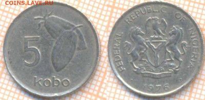 Нигерия 5 кобо 1976 г. , до 10.01.2020 г. 22.00 по Москве - Нигерия 5 кобо 1976  6863
