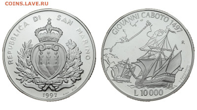 Сан-Марино. 10000 лир 1997 г. Proof. Парусник. До 08.01.20. - DSH_5941.JPG