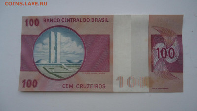 БРАЗИЛИЯ 100 КРУЗЕЙРО 1974 UNC - DSC07608.JPG