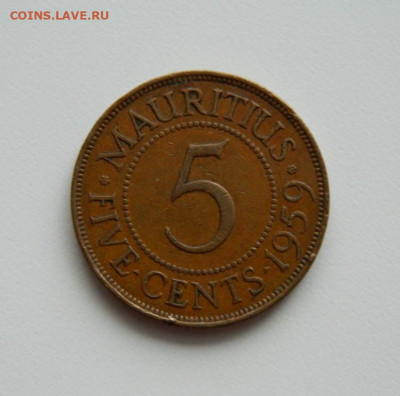 Британский Маврикий 5 центов 1959 г. до 09.01.20 - DSCN9876.JPG