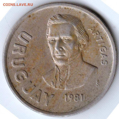 Уругвай 10 долларов 1981 г. до 24.00 12.01.20 г. - 018