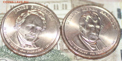 США 1 доллар 2009,2010. Р (Президенты 9 и 15). до 10.1.20 8 - IMG_8170п8