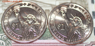 США 1 доллар 2009,2010. Р (Президенты 10 и 14). до 10.1.20 9 - IMG_8174п9
