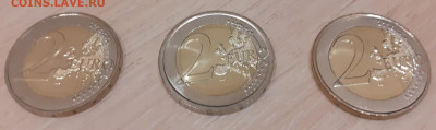 2 Евро Франция Италия Мальта 3 шт Юбилейка до 09.01.20 22.00 - Франция Италия Мальта аверс