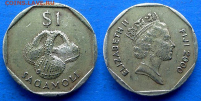 Фиджи - 1 доллар 2000 года (SAQAMOLI) до 12.01 - Фиджи 1 доллар, 2000