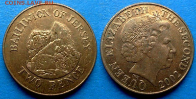 Джерси - 2 пенса 2002 года до 13.01 - Джерси 2 пенса, 2002