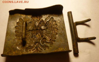 Авсрийская пряжка остаток позолоты. - рр2
