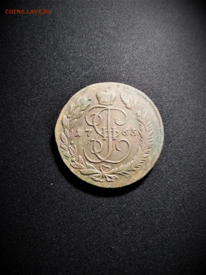 5 копеек 1765 ММ(перечекан с 10 коп. Петра 3) - IMG_20200107_190059сж