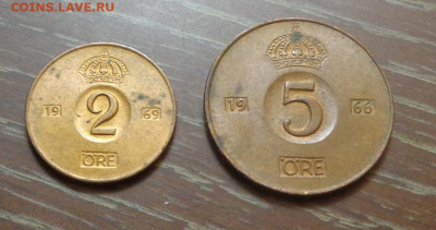 ШВЕЦИЯ - 2 и 5 эре интересные, до 14.01, 22.00 - Швеция 2 эре, 5 эре_1.JPG