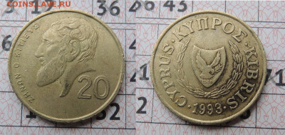 Кипр 20 центов 1993 до 14.01 - Кипр 20