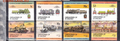 Гренадины С Винсент 1985 паровозы 8м** до 12 01 - 14б
