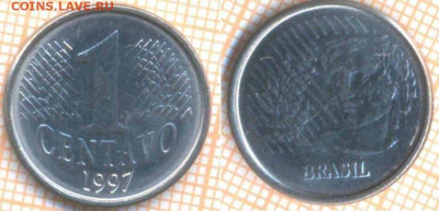 Бразилия 1 сентаво 1997 г., до 13.01.2020 г. 22.00 по Москве - Бразилия 1 сентаво 1997  7199