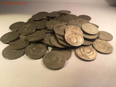 Поздние СССР 20коп, 90шт - 6CD07612-7782-4243-93AF-DCDF8D0AE57C