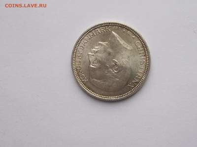 2 кроны 1916 Кристиан Х Дания серебро 11.01 22:15 - IMG_6002.JPG