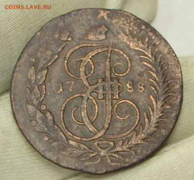 2 копейки 1788 год перечекан из 4 коп- 15.01.20 в 22.00 - 23,11,19 310
