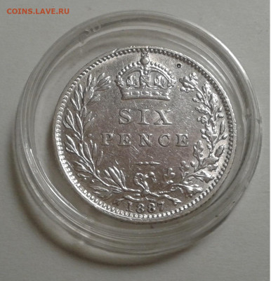 6 пенсов, Виктория, 1887г. до 16.01.20г. 22:00 - 20200110_155524