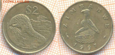 Зимбабве 2 доллара 1997 г. , до 15.01.2020 г. 22.00 по Москв - Зимбабве 2 доллара 1997  8569