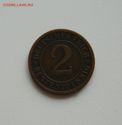 Германия 2 рентенпфеннига 1924 г. "А". до 15.01.20 - DSCN0007.JPG