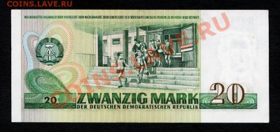 Германия ГДР -20 марок.1975 год.Пресс.До 16.08.В 23-00. - 1667850261_1