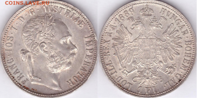 1 флорин 1889 Австрия 15.01 22-10 мск - 1889