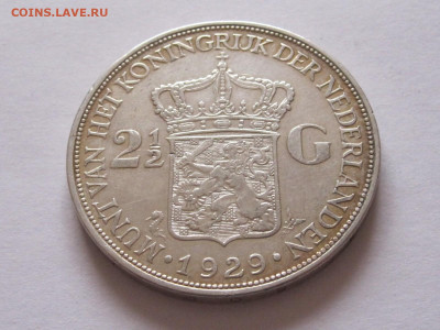 2,5 гульдена 1929 Нидерланды серебро 14.01 22:10 - IMG_5923.JPG