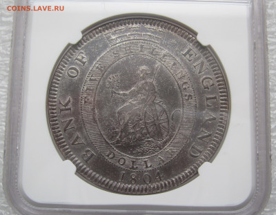 Британия. Георг III. ДОЛЛАР - 5 ШИЛЛИНГОВ 1804 года. - ДШ1804 (6).JPG