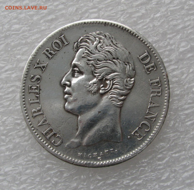 Франция. Карл X. 5 ФРАНКОВ 1828 года. - 5фр1828 (2).JPG