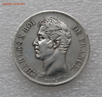 Франция. Карл X. 5 ФРАНКОВ 1828 года. - 5фр1828.JPG