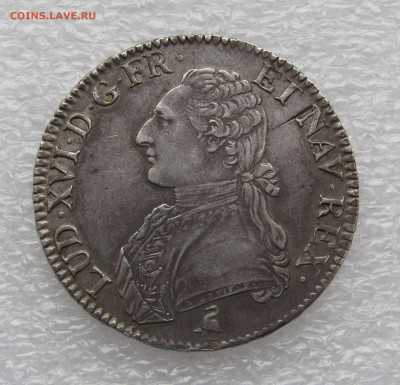 Франция. Король Людовик XVI. 1 ЭКЮ 1791 года. - 1экю1791 (2).JPG