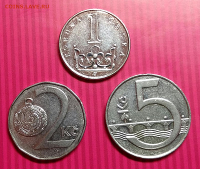 1, 2, 5 кроны 1993-09. Чешская республика. 17.01.20 в 22.15 - 2020-01-12 00.05.51