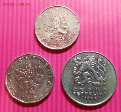1, 2, 5 кроны 1993-09. Чешская республика. 17.01.20 в 22.15 - 2020-01-12 00.04.35