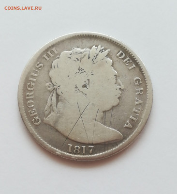 2 кроны серебро 1817 года на оценку - 1